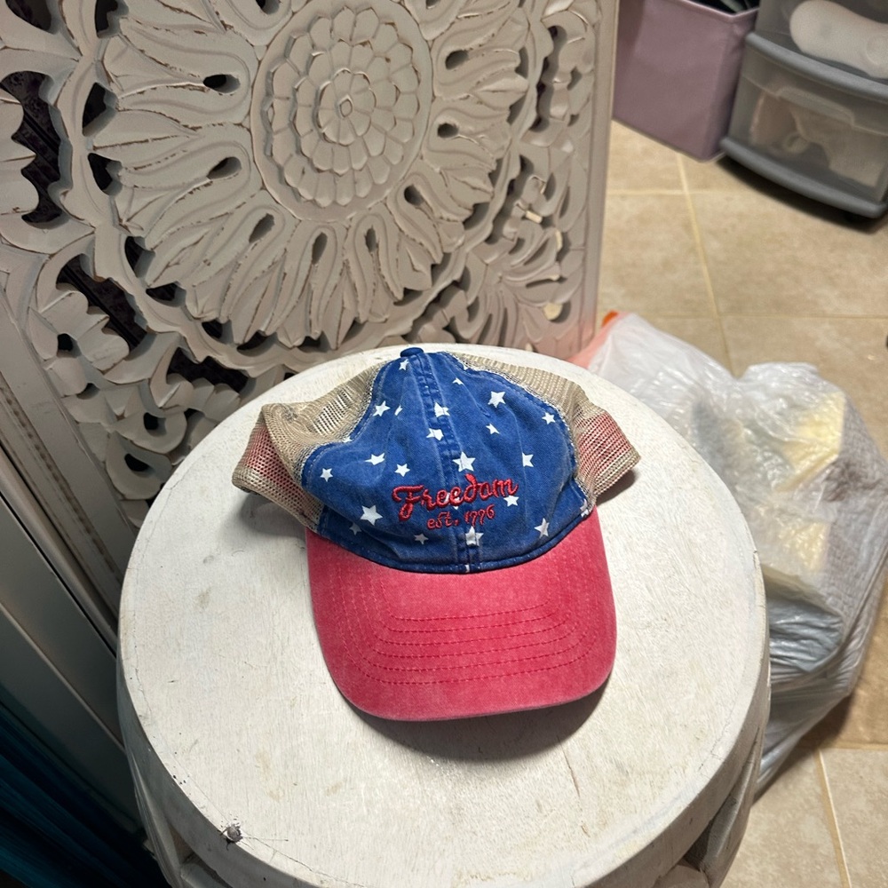 Freedom Star Cap - Blue and Red